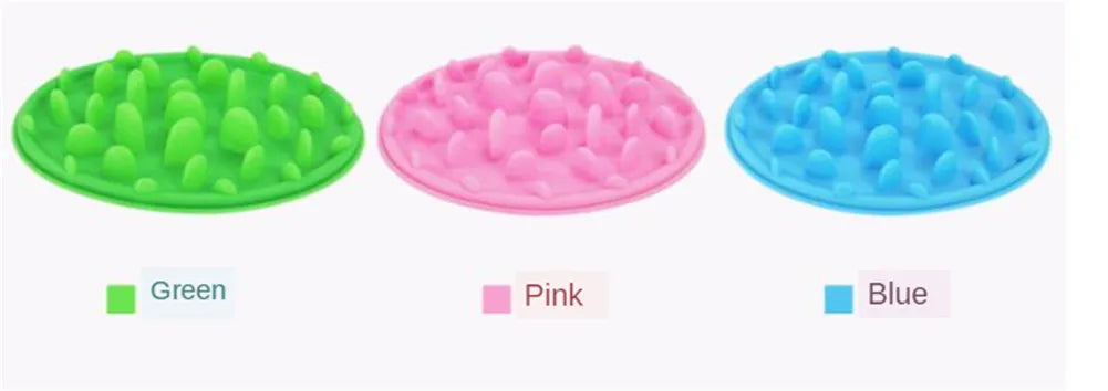 Silicone Pet Bowl Dog Cat Slow Eating Feeding Food Bowls Portable Puppy Feeder Puzzle Bowls Dishes Anti Choke Food Container