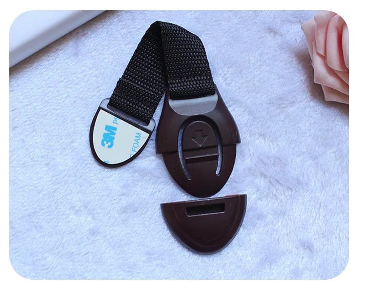 Baby Safety Cabinet Lock Baby Safety Protection Drawer Webbing Safety Lock Baby Anti-pinch Hand Cloth With Child Safety Hook