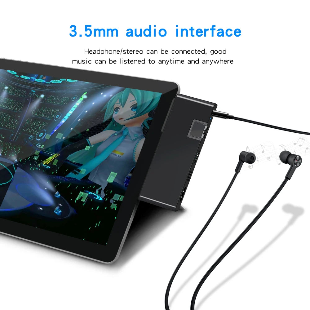 KARTOMAN USB 3.0 HUB 4K HDMI-compatible Gigabit Ethernet adapter audio SD/TF for Microsoft Surface GO 2 Laptop Docking Stations