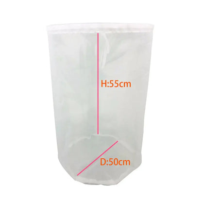 Beer Filter Bag Reusable Nylon Homebrew Beer Wine Brewing Strainer for Brewing Malt Boiling Wort Mash Strainer Tool