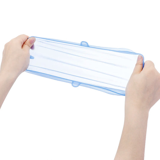 6Pcs Food Grade Silicone Stretch Lids Kitchen Tools Accessories Reusable Food Wrap Sealed Cover Keep Fresh Stretchy Bowl Cover