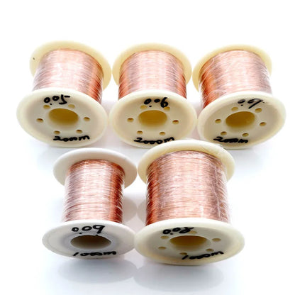 0.13mm 0.25mm 0.51mm 1mm 1.25mm copper wire Magnet Wire Enameled Copper Winding wire Coil Copper Wire Winding wire Weight 100g