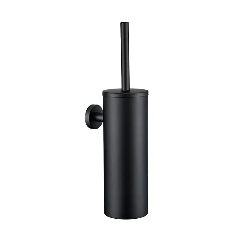 Black Stainless Steel Square Wall-mounted Bathroom Accessories Toilet Brush