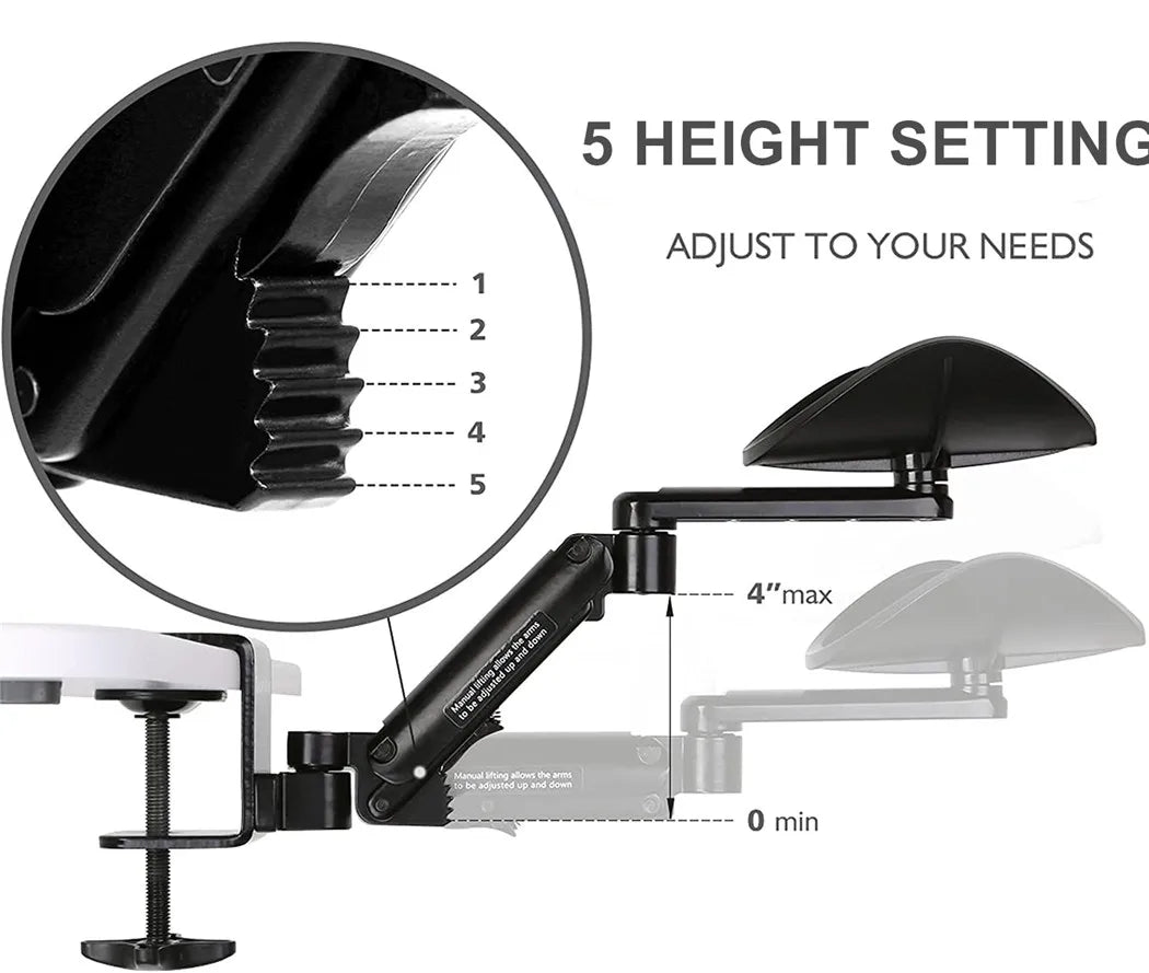 Ergonomic Computer Satisfy Metal Arm Support Adjustable Hand Drag Wrist Support Computer mouse pad hand computer bracket console