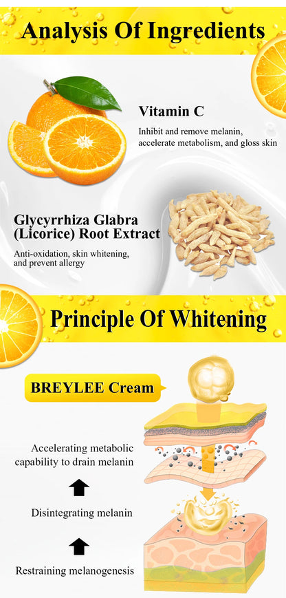 BREYLEE Vitamin C Facial Cream 20% VC   2Pcs