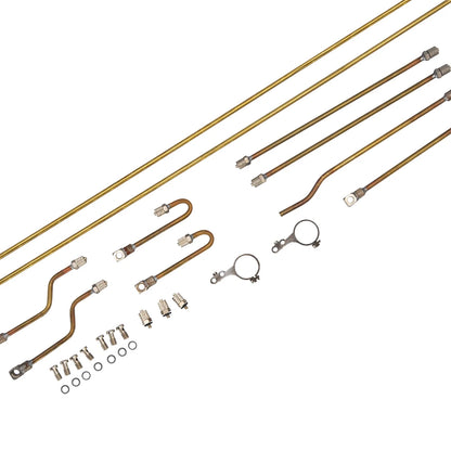 Upgrade 360L Excavator Hydraulic Copper Pipe Quick Connector Set For 1/14 RC Hydraulic Excavator JD-106 Engineering vehicle Part