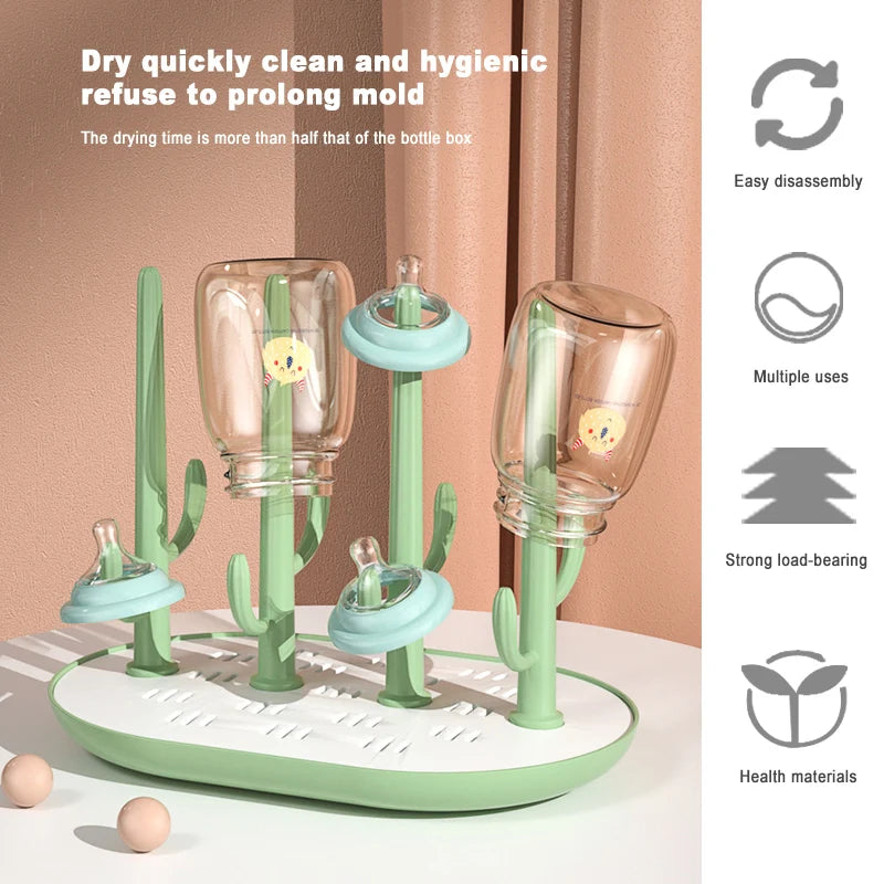 Baby Bottle Drying Rack Dryer Baby Bottle Drain Drying Racks Baby Milk Bottles Cleaning Dryer Drainer Storage