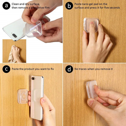 Nano Gel Pad Magic Stickers Washable Multi-Functional Sticker Universal Sticky Car Phone Holder Mini Gel Paste for Wall Desk
