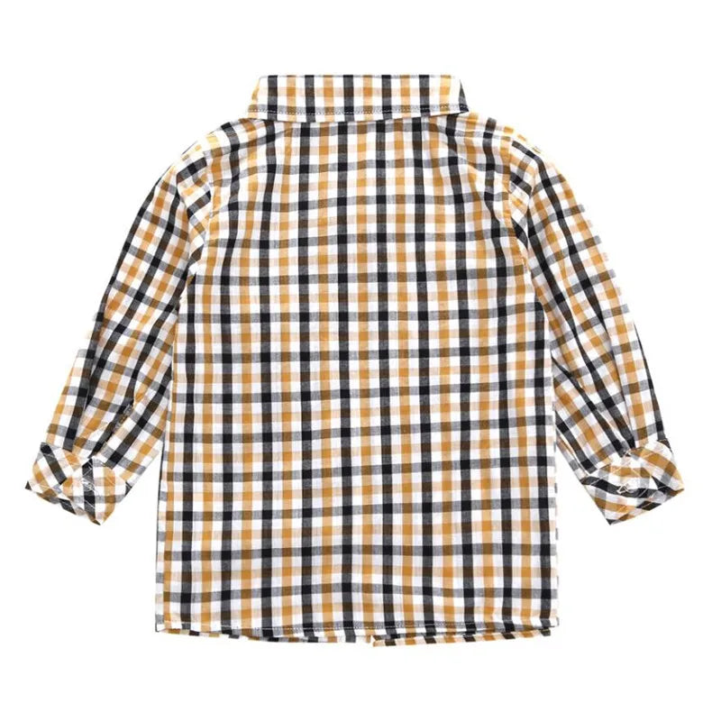 Kids BoysClothes  Children Plaid Coat+T-Shirt+Pants 3pcs Baby Suits Toddler Boy Clothing Spring Autumn Outerwear Costume BC1034