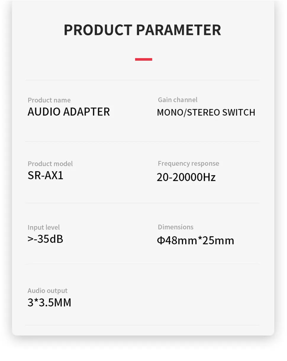 Saramonic AX1 Microphone Audio Adapter Mixer for DSLR Mirrorless Video Cameras Smartphones Recorders Laptops Youtube Streaming