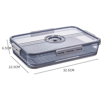 1PCS Timekeeping Kitchen Fridge Organizer Storage Box Lid Refrigerator Thickened Food Pantry Storage Drawer Box Containers Tools