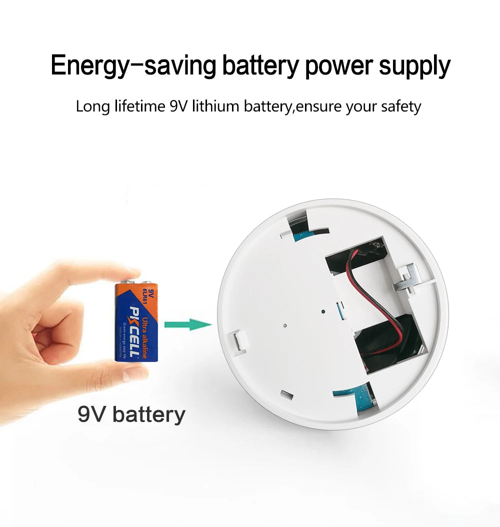 Tuya Smart Wifi Smoke Detector Sensor 80DB Alarm Fire Smoke Detector Wifi Fire Protection Home Security Alarm Smart Life APP