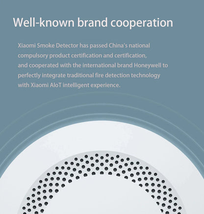 Xiaomi Smoke Detector Honeywell Sensor Fire Alarm Audible&Visual Alarm Work With Bluetooth-compatible Gateway Smart Remote APP