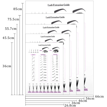 Lash Extensions Guide Poster Prints Makeup Wall Art Picture Decor Eyelash Business Form Art Canvas Beauty Salon Room Decoration