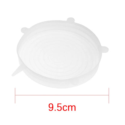 Universal Reusable Silicone Stretch Lids Food Wrap Silicone Cover for Cookware Bowl Pan Cooking Kitchen Accessories