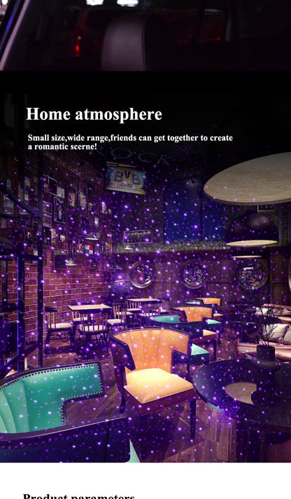 USB Decorative Lamp Adjustable Car Interior Decor Light Romantic LED Car Roof Star Night Light Projector Atmosphere Galaxy Lamp