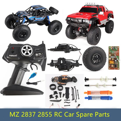 MZ 2837 2855 YY2025A RC Car spare parts Receiving board The central axis tire Steering gear Shock Absorbers charger Gearbox etc