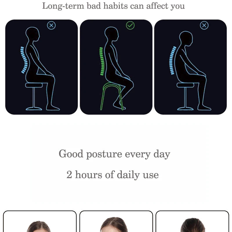 Back Posture Corrector Adjustable Neck Brace Training Equipment Home Office Man Woman Postura Shoulder Support Correction Belt