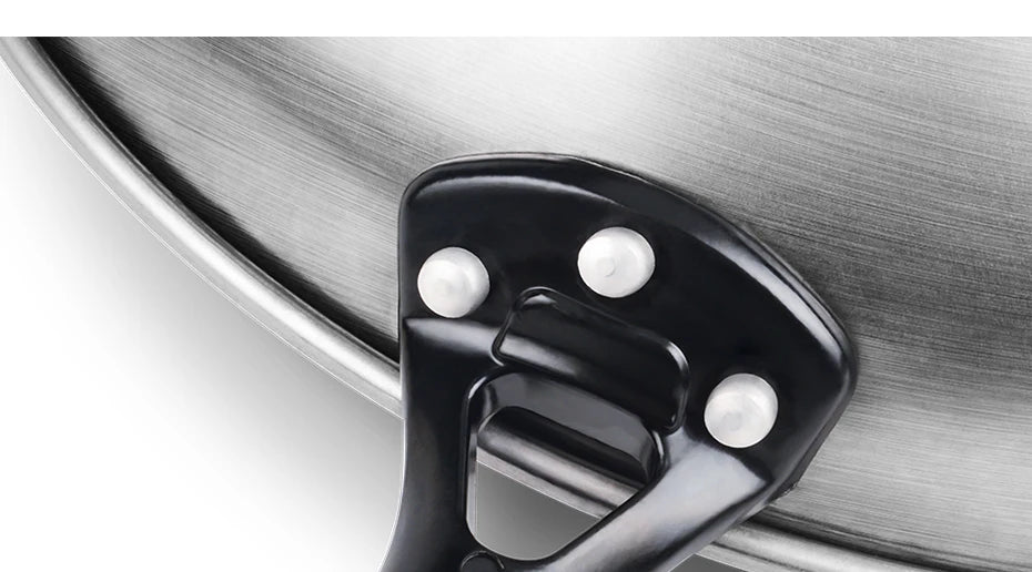 Konco Handmade Iron Wok Traditional Cookware Iron Pot Non-coating Healthy Wok Gas Cookware-30/32/34CM