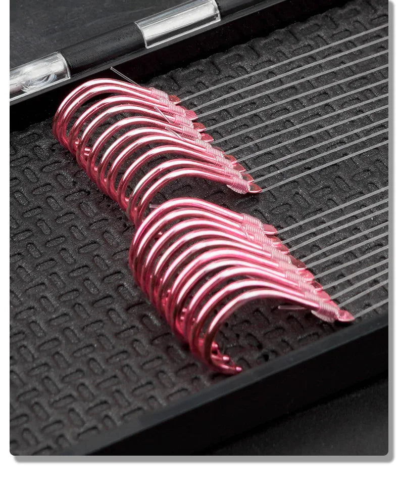 Double Hook Link Sub-line Crucian Carp Fishing Hooks Barbed Fish Hook Set with Fishing Line Fish Gear Anzuelos De Pesca Mar