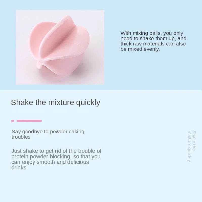 Portable Shaker Bottle with Stirring Ball, Perfect for Protein Shakes and Pre-Workout, Water Bottles without BPA, 500 ml, 700ml