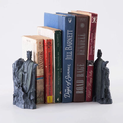 Art Sculptures Retro Book Ends 1 Pair Resin Book Ends for Book Shelves Book Holder Bookends Home Decorative Book Stopper