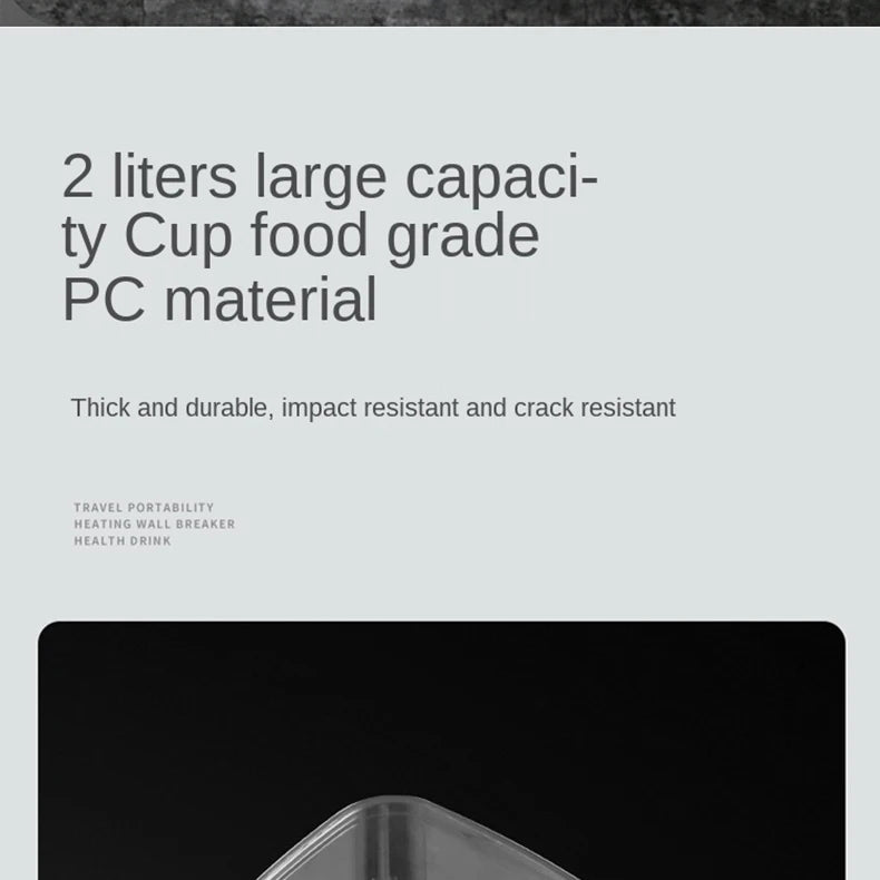 THANKSHARE 3000W Heavy Duty Commercial Grade Blender 6 Blades Mixer Juicer Fruit Food Processor Ice Smoothies BPA Free 2L Jar