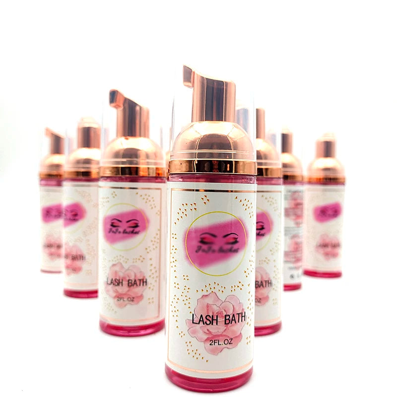 Lash Cleanser Shampoo for Eyelash Extension Wholesale Clean Tools No Irritation Eyelash Foam Soap Bluk Private Label Shampoo