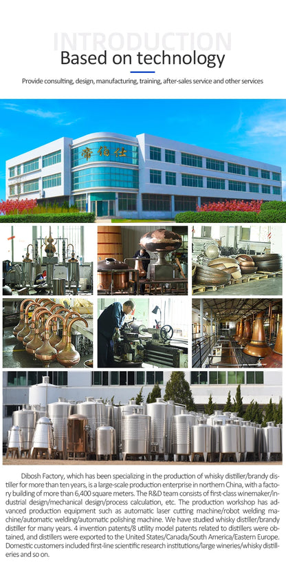 Copper Mesh Tube Distillation Tower with Sight Glass Bottom Clamp, Household Brewing Equipment, Brandy Vodka, 1.5 ", 2"