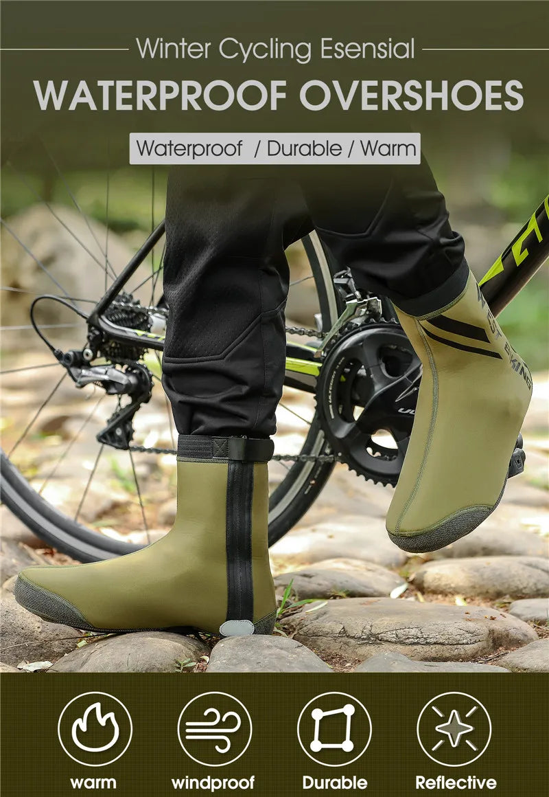 WEST BIKING Bicycle Half Shoe Cover Windproof Non-slip Cycling Boot Cover MTB Road Bike Waterproof Overshoes Bicycle Equipment