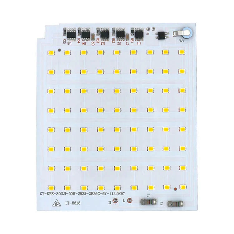 Smart IC LED Chip 10W 20W 30W 50W 100W 3500K Lamp Beads High Power LED Light Board 220V 2835 SMD LED Lamp For Indoor Outdoor DIY