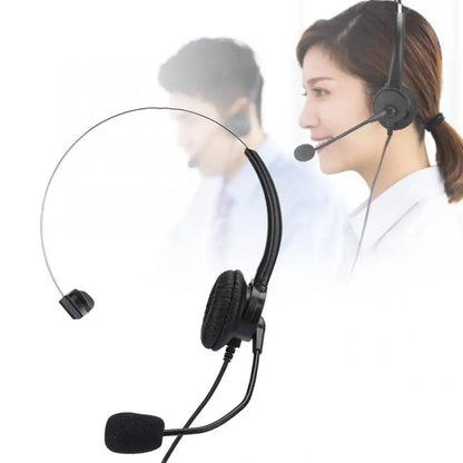 The New Headset Phone Mono Headset Landline Phone Headset With Microphone Homeearplugs Wired Headset Handle Game