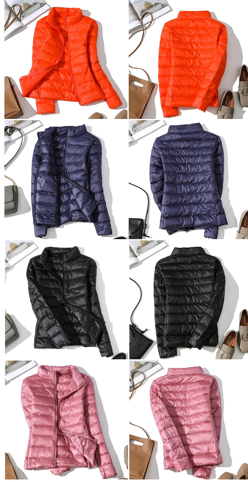 Winter Women Down coats Duck Down Jacket Women Ultra Light Down Jacket Feather Jacket Women's Overcoat Windbreaker Coats