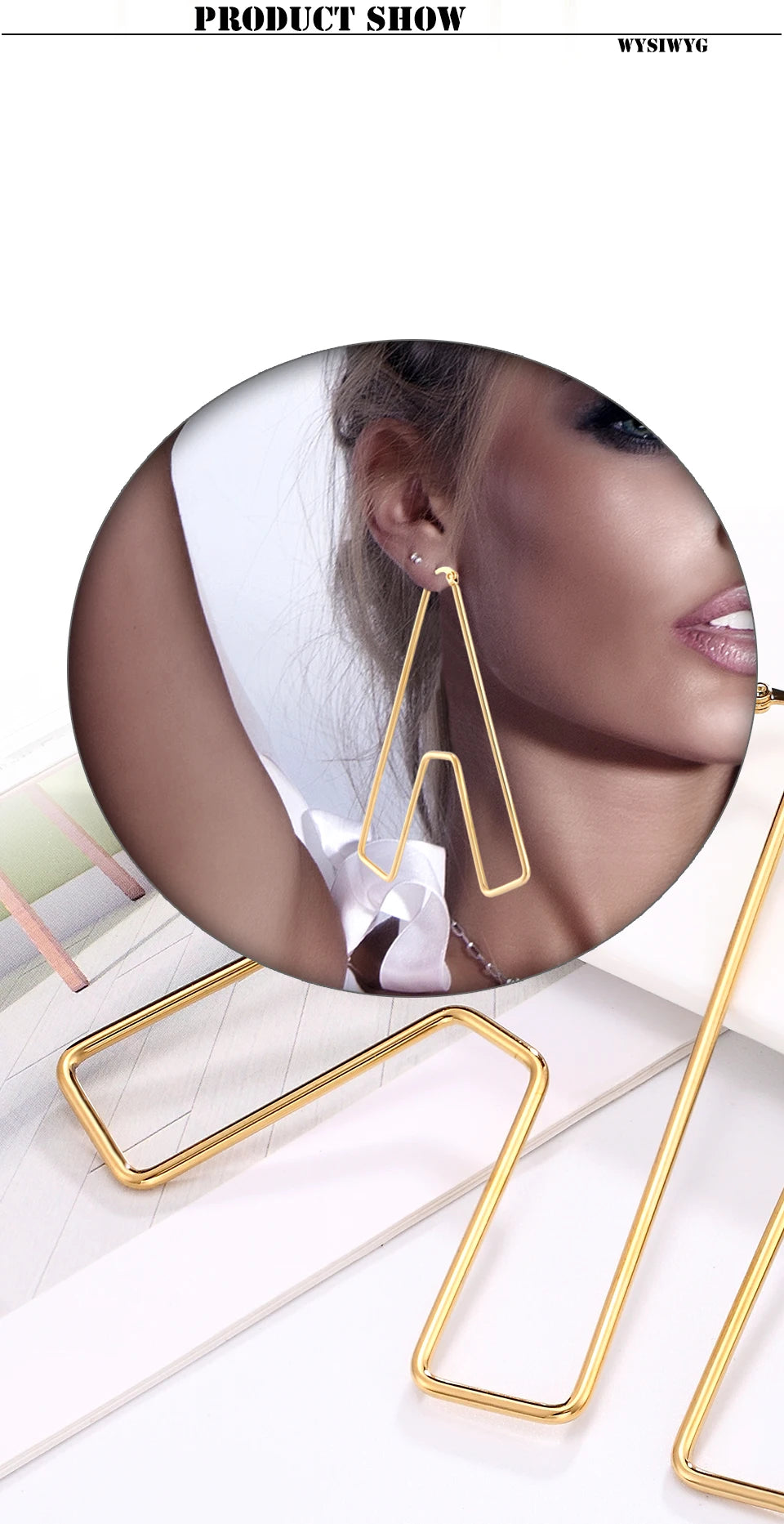 Personality Letter Ear ring Stainless Steel feminine Hyperbolic Earrings Girls Earrings Exquisite Gifts Women‘s Ear Jewelry 2021