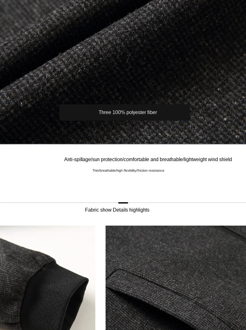 New Brand Casual Fashion Baseball Collar Autumn Winter Mens Coat 2025 Men Clothing Fashion Jacket Solid Classic Windbreaker