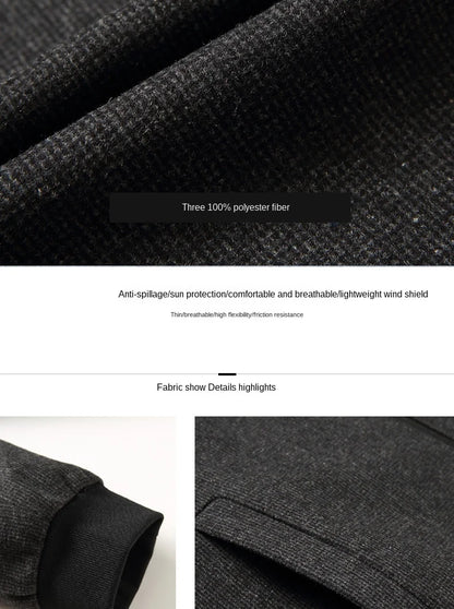 New Brand Casual Fashion Baseball Collar Autumn Winter Mens Coat 2025 Men Clothing Fashion Jacket Solid Classic Windbreaker