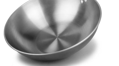 Konco Handmade Iron Wok Traditional Cookware Iron Pot Non-coating Healthy Wok Gas Cookware-30/32/34CM