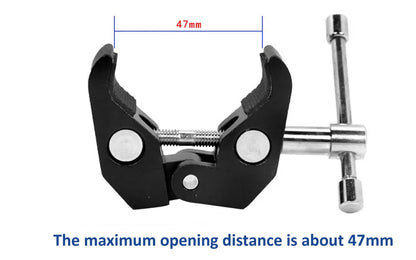 Tablet Stand Adjustable Friction Articulating Magic Arm Clamp With 1/4" Thread Adapter for Tablet Phones 4-11 inches iPad Holder