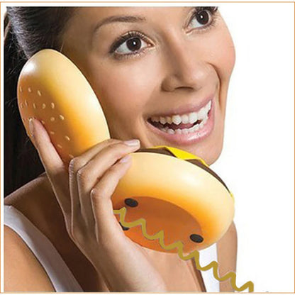 Cheeseburger Burger Phone Telephones Landline Corded Phone Desktop Phone For Home Hotel Office Decoration telefono fijo fixo