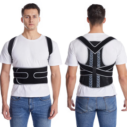 TIKE Back Brace Posture Corrector for Unisex Upper & Lower Back Pain Relief Adjustable & Fully Back Support Improve Back Posture