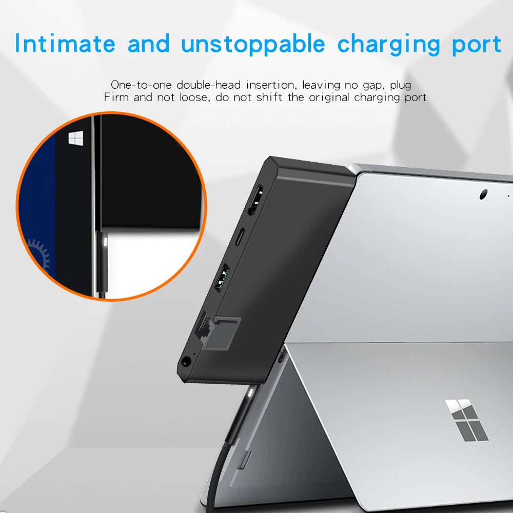 KARTOMAN USB 3.0 HUB 4K HDMI-compatible Gigabit Ethernet adapter audio SD/TF for Microsoft Surface GO 2 Laptop Docking Stations