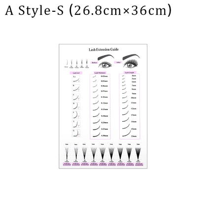 Lash Extensions Guide Poster Prints Makeup Wall Art Picture Decor Eyelash Business Form Art Canvas Beauty Salon Room Decoration
