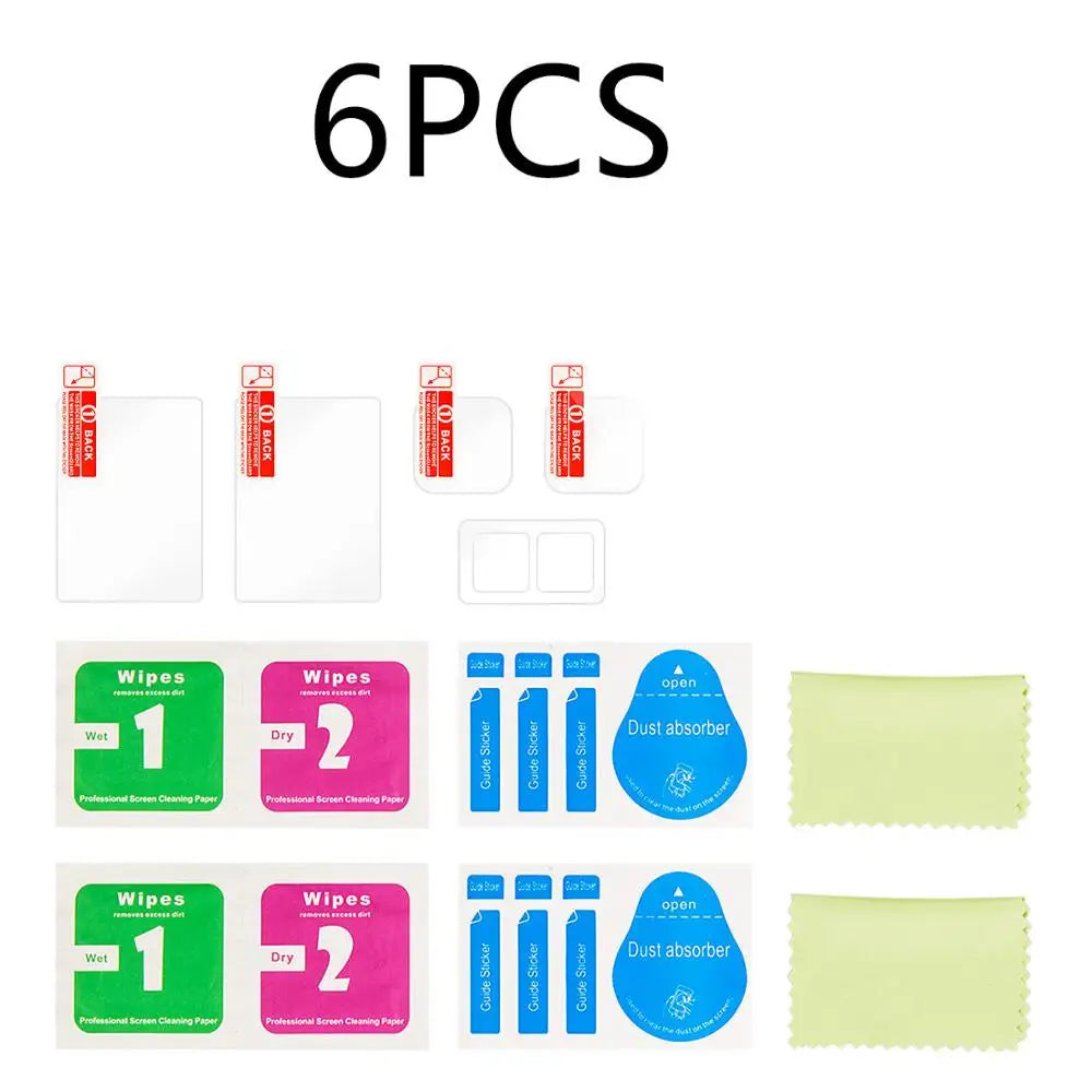 6Pcs Camera Lens Tempered Glass Film HD Screen Protector Dustproof Protective Film for GoPro 8 Sports & Action Video Cameras