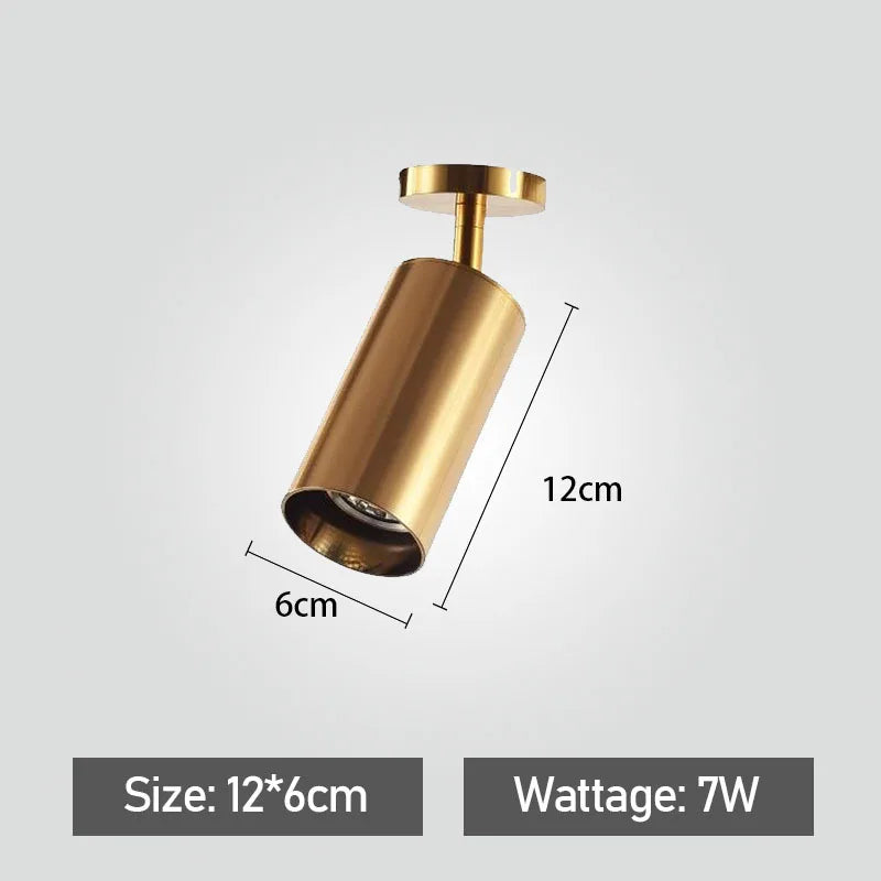 LED Track Light GU10 Aluminum Ceiling Light Modern Golden Tracking Lighting Fixture Clothing Shop Spotlights