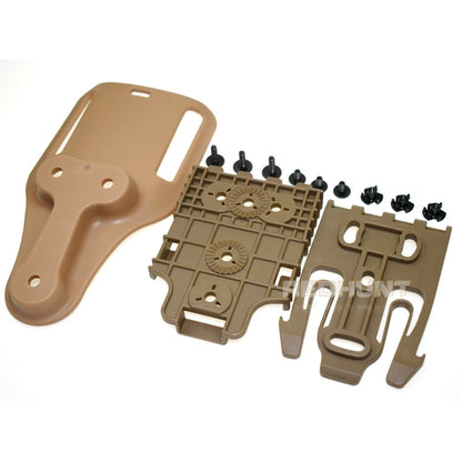 Gun Hoster Accessories Mid-Ride Belt Loop Adapter Loop Mid-Ride Drop Low-Ride Universal Belt Loop Quicck Locking Kit