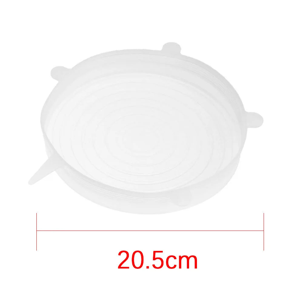 Universal Reusable Silicone Stretch Lids Food Wrap Silicone Cover for Cookware Bowl Pan Cooking Kitchen Accessories