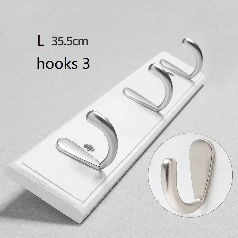 3/4/ Wooden Wall Hooks Wall Clothes Hooks Door Hooks Home Decor Hanger Hooks Kitchen Bathroom hooks