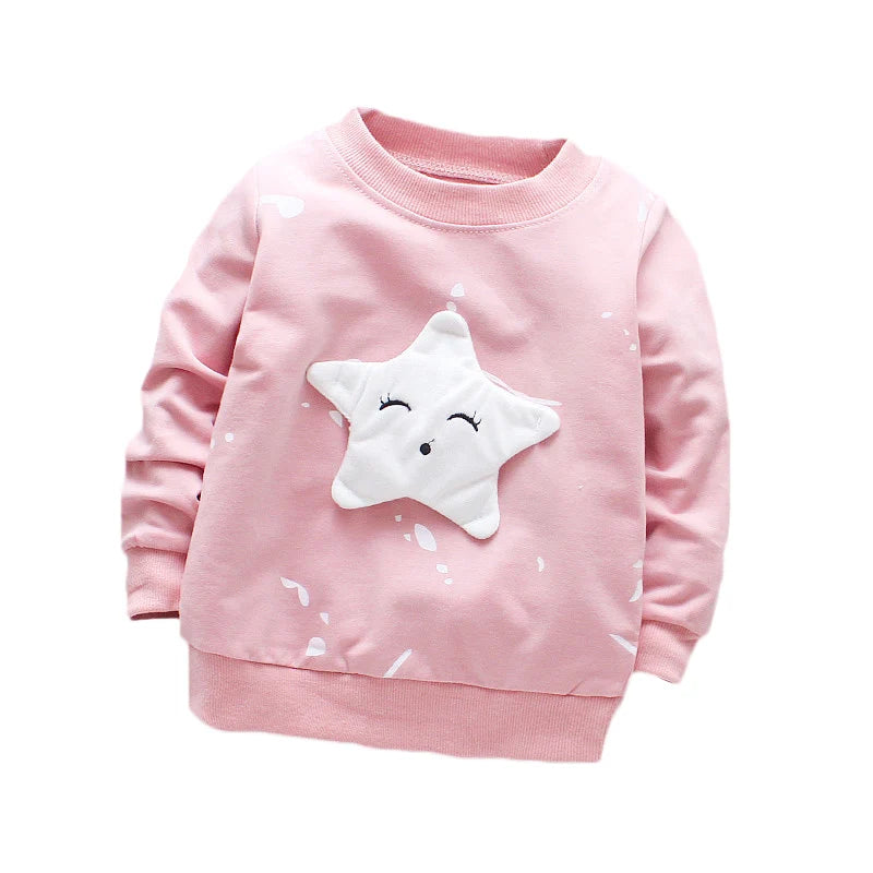 6-24M Newborn T-shirts For Girls Boys Autumn Spring Toddler's Clothing Cotton Kids T shirt Long Sleeves Baby Clothes Top Outfits