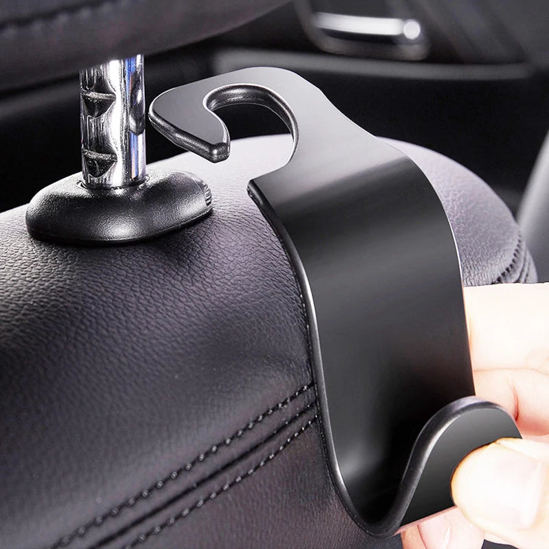 Universal Car Seat Back Hook Phone Holder PP Car Accessories Interior Portable Storage Hook for Car Bag Purse Cloth Hanger Drop