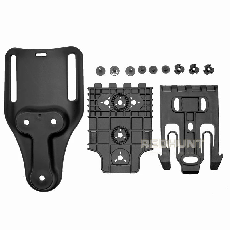 Gun Hoster Accessories Mid-Ride Belt Loop Adapter Loop Mid-Ride Drop Low-Ride Universal Belt Loop Quicck Locking Kit